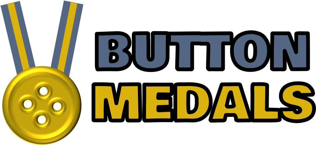 Button Medals Is An Online Achievement And Reward System - Gold Medal (1108x501), Png Download