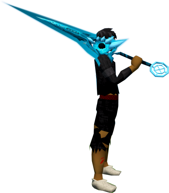 Ice Dyed Zaros Godsword (581x663), Png Download