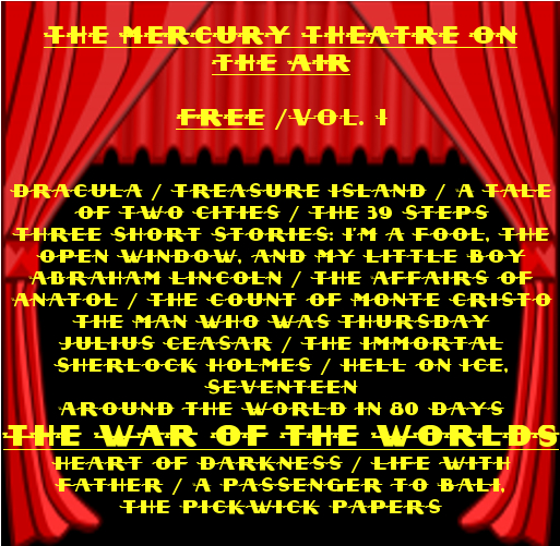 The Mercury Theatre On The Air Vol - Poster (1024x500), Png Download
