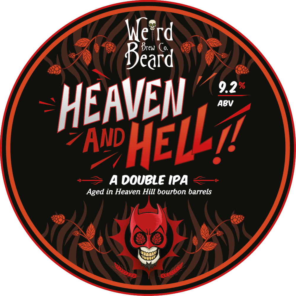Heaven & Hell Keg Preview-01 - Weird Beard Decadence Stout (1000x1000), Png Download