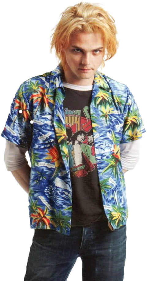 Image Image Gerard Way Png - Gerard Way Long Blonde Hair (500x918), Png Download