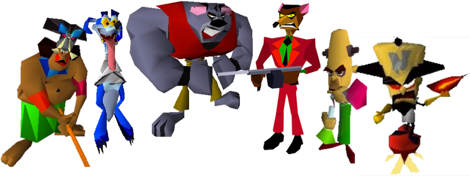 Crash 1's Boss Roster - Crash Bandicoot Papu Papu (1024x375), Png Download