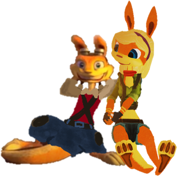 Jak And Daxter Karatasi La Kupamba Ukuta Entitled Daxter - Tess Jak And Daxter (788x839), Png Download