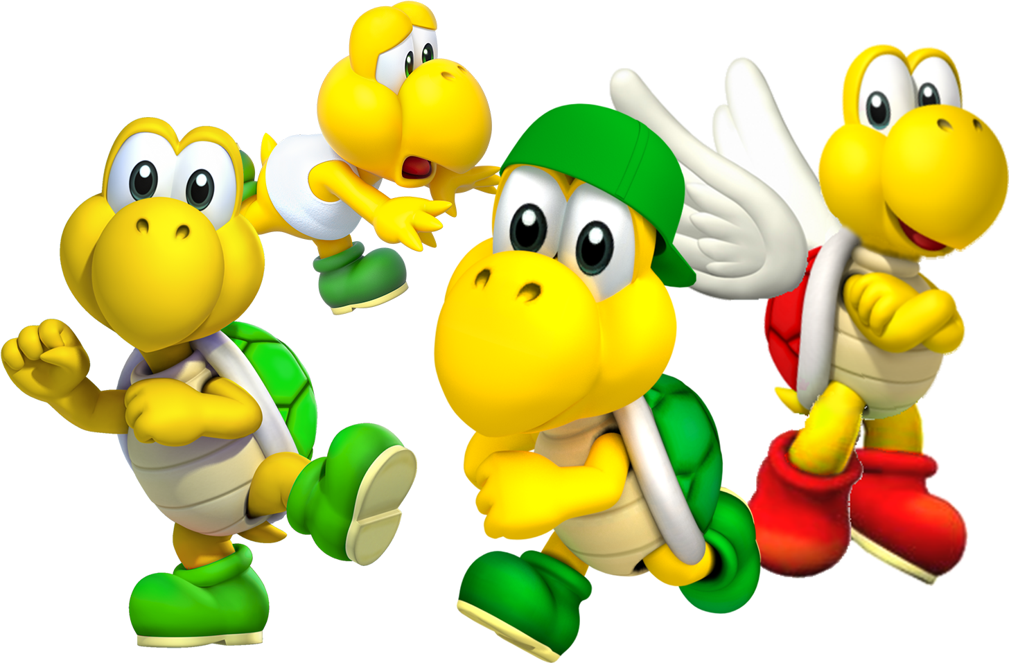 #bowser #characetrs #gaming #luigi #mario #nintendo - Koopa Troopa (1500x1000), Png Download