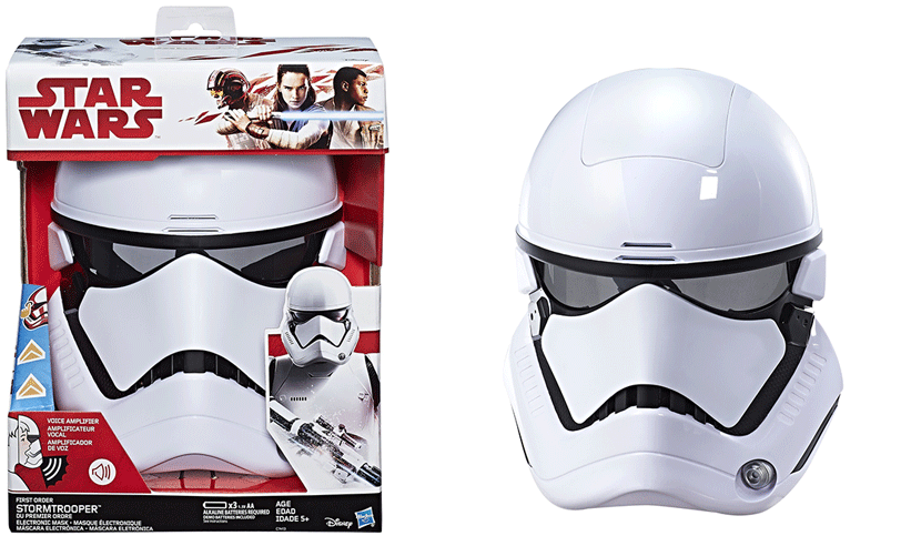 The Last Jedi Electronic Mask - Star Wars The Last Jedi Stormtrooper Mask (1000x482), Png Download