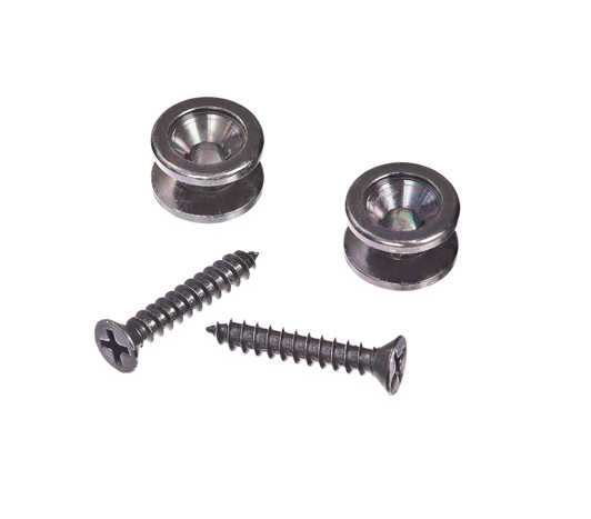 Daddario Hardware Strap Button Black Solid Brass End - Planet Waves Brass Solid End Pins - Black (pair) (1000x800), Png Download