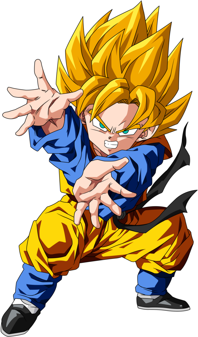 Goten Ssj Png - Dragon Ball Z Png (684x1168), Png Download