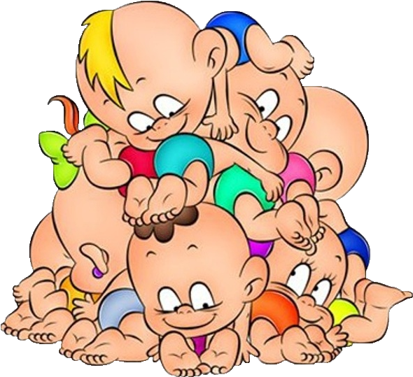 Amnesia Clipart Cartoon Baby Group 2png - Babies Cartoon (600x600), Png Download