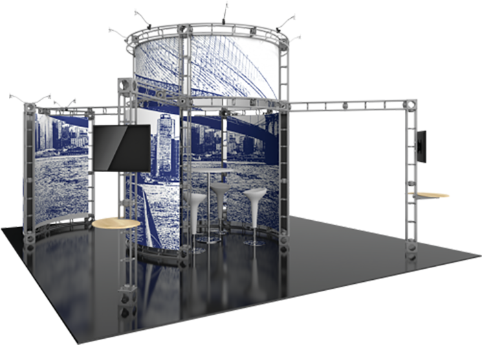 Atlas 20x20 Truss - Exhibition (800x700), Png Download