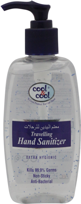 Cool & Cool Hand Sanitizer Travelling 250ml - Devilwood (550x684), Png Download