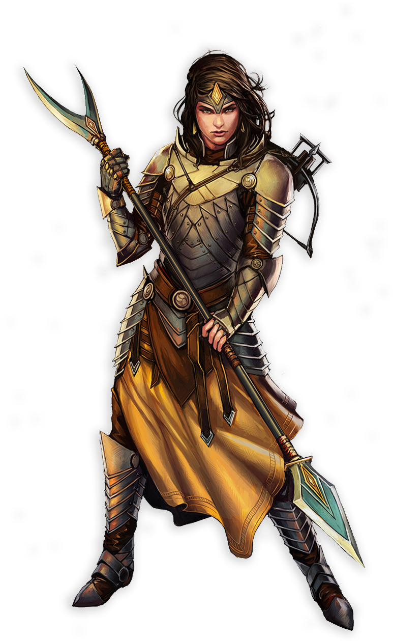 Download Warhammer Fantasy Pathfinder Female Warriors Full Size PNG