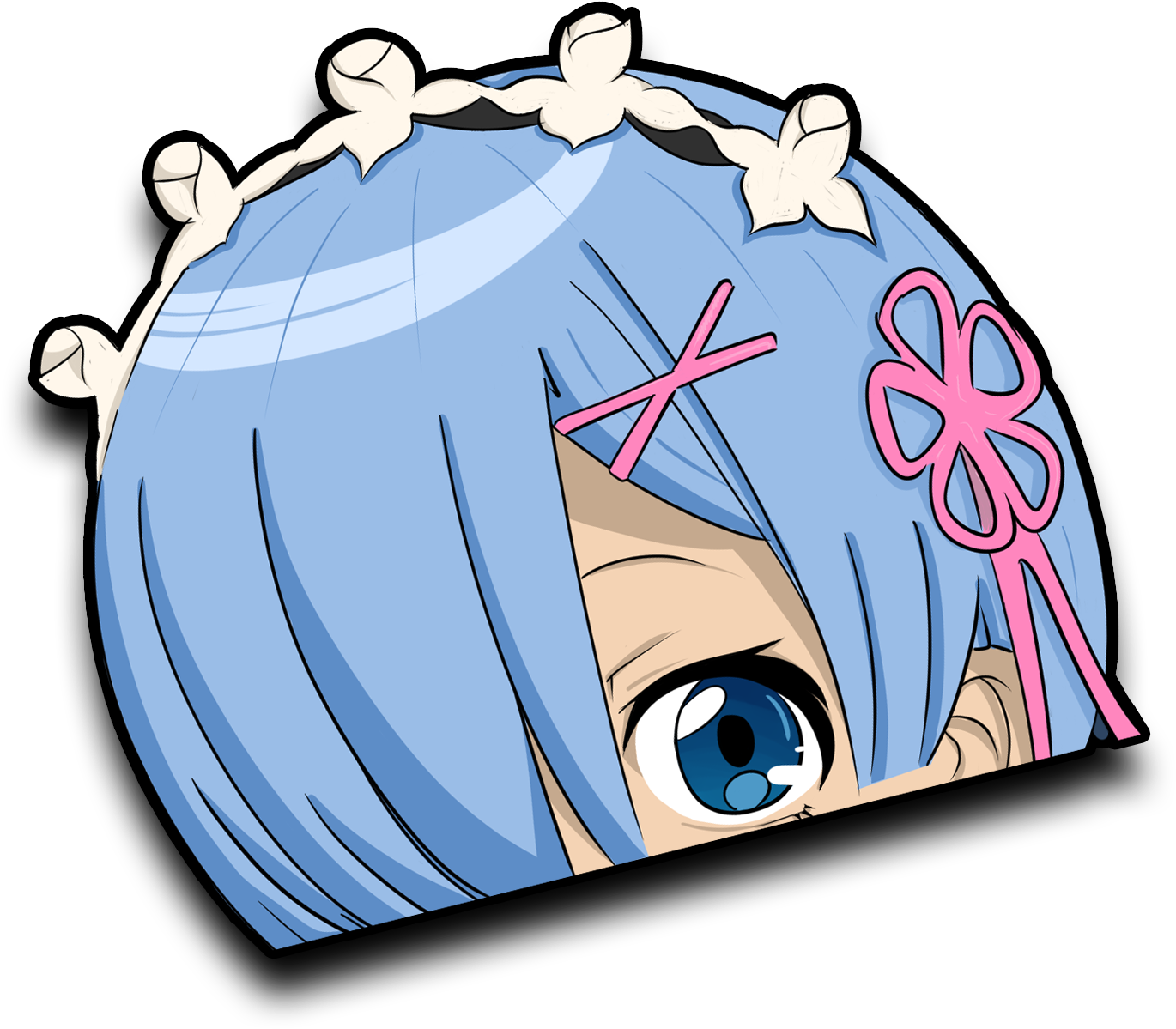 Zero Rem Peek Sticker - Shuto Expressway (1395x1240), Png Download