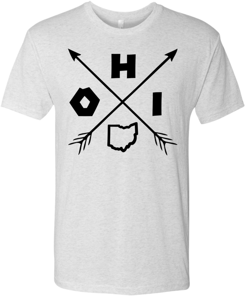 Native Ohio Crossed Arrows Tee - Shirt (580x580), Png Download
