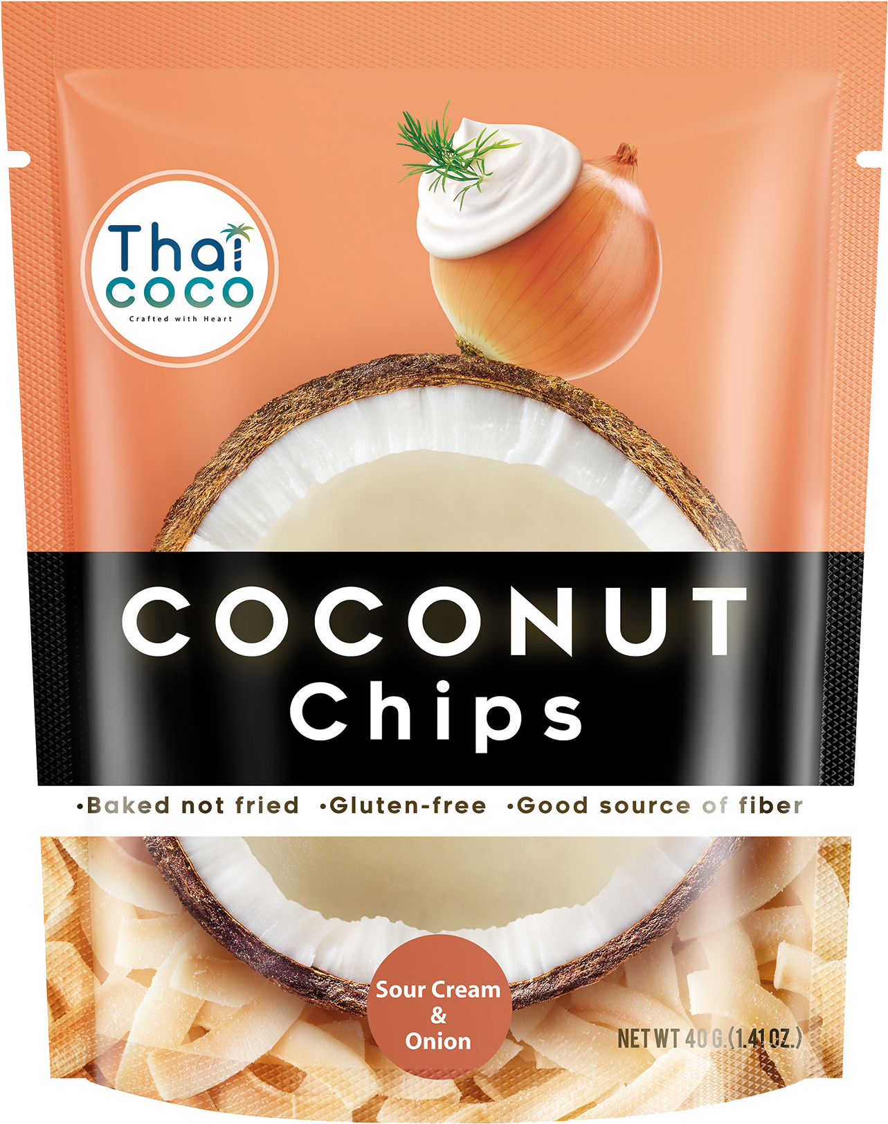 Thai Coco Coconut Chips (2450x2076), Png Download