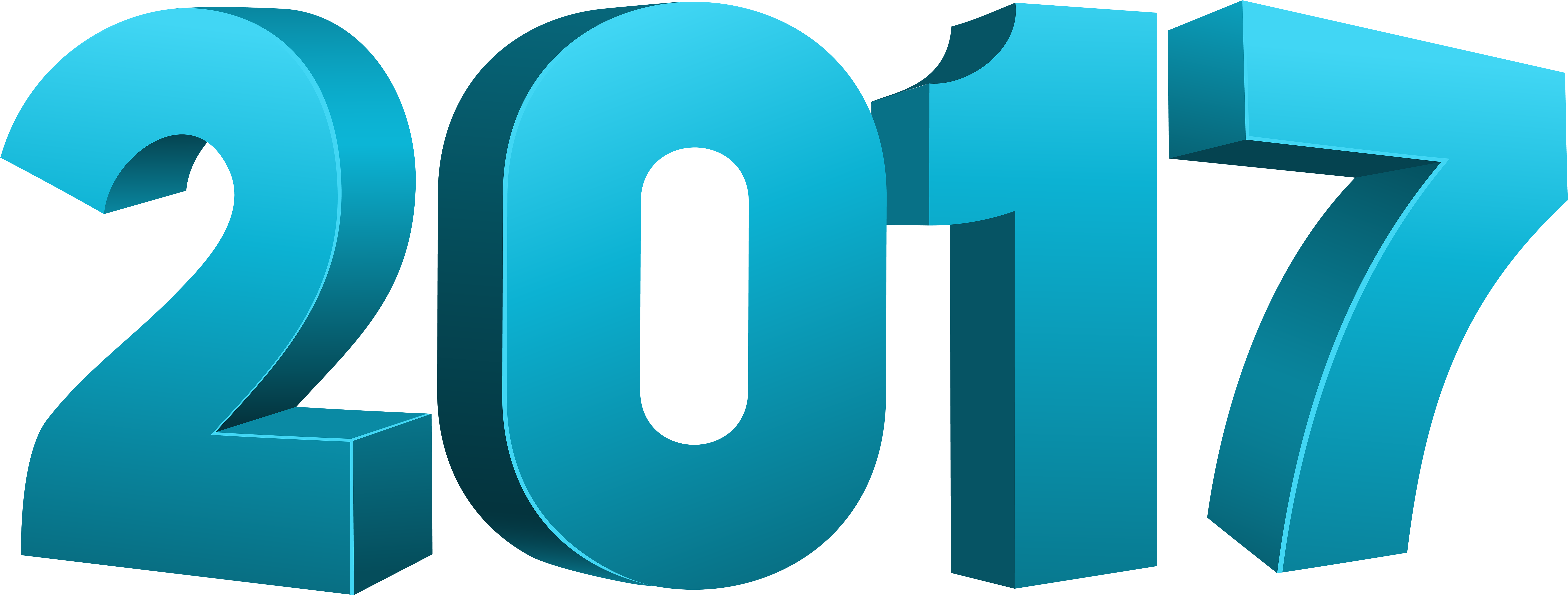 Blue Large Png Transparent Image Gallery - Annee 2017 Png (8000x3077), Png Download