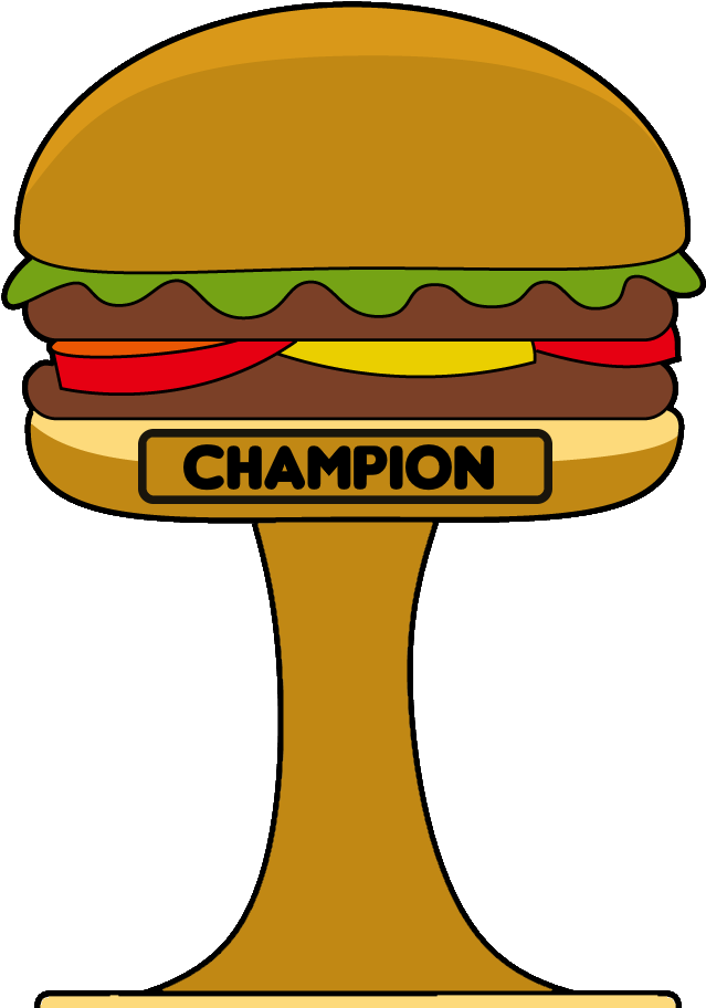 Clip Art Library Download Nascar Clipart Trophy - Clipart Hamburger (1000x1000), Png Download