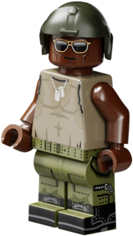 Vietnam Huey Crewman - Figurine (600x600), Png Download
