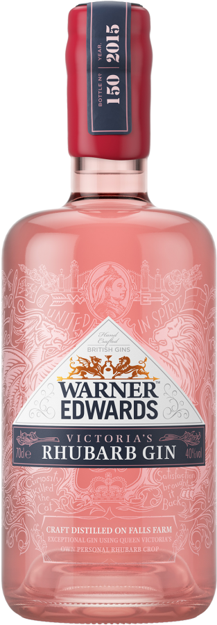 Warner Edwards Victoria's Rhubarb Flavoured Gin (776x1176), Png Download