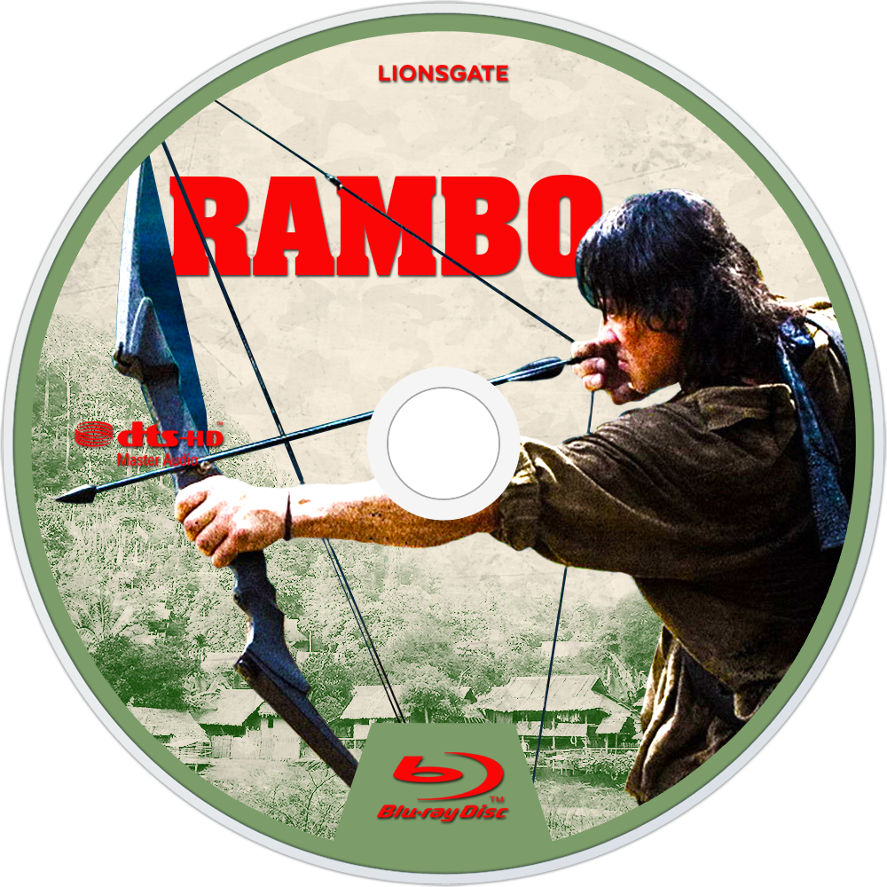 Rambo Bluray Disc Image - Rambo Blu Ray Disc (1000x1000), Png Download