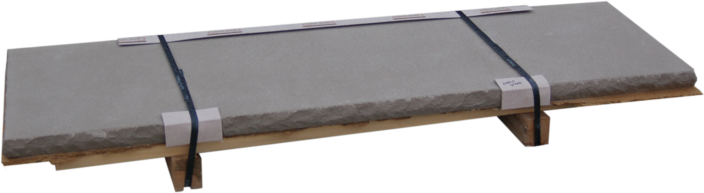 2'' X 6ft X 24'' Hearth Rock Faced 1 Long Edge - Outdoor Bench (2608x832), Png Download