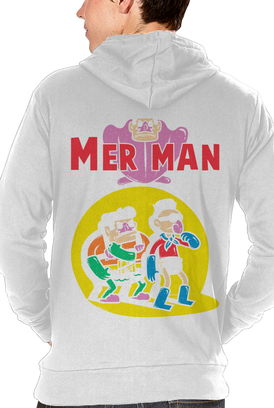 Merman Merman - Hoodie (538x800), Png Download