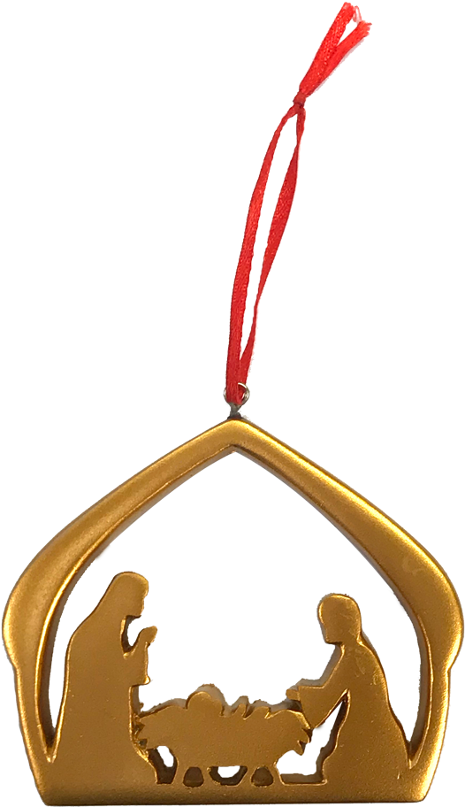 Holy Family Gold Ornament - Gold (1000x1000), Png Download