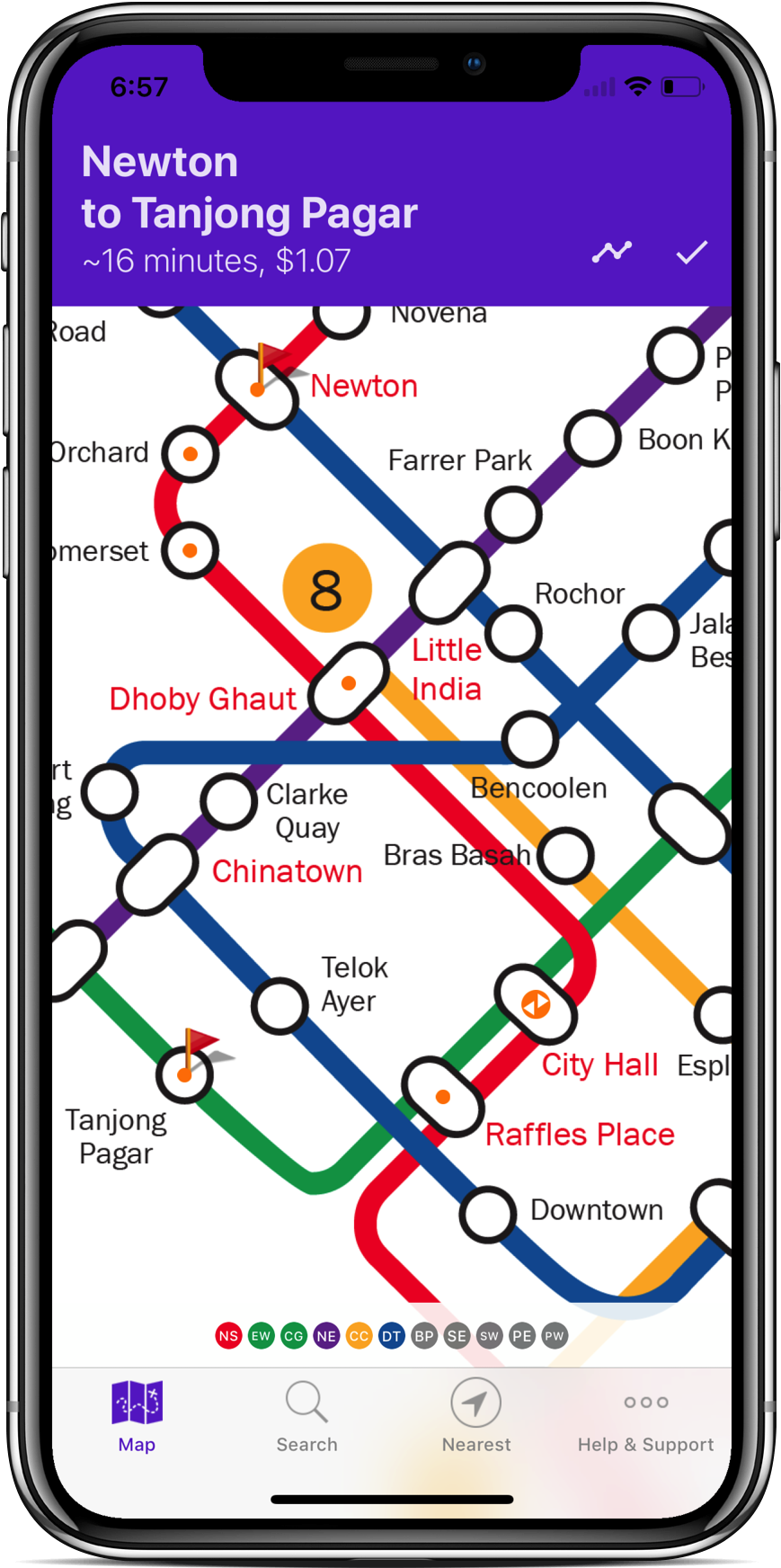 Support For The Iphone X - Explore Singapore (2000x2000), Png Download