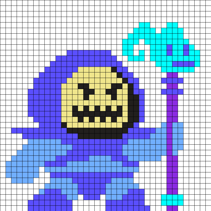 Skeletor Perler Bead Pattern-face Skull Must Be Glow - Heman Perler Bead Patterns (798x798), Png Download