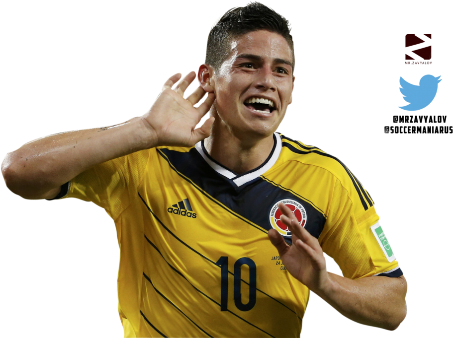 Photo James Rodriguez Cele 2 - Columbia Players (1024x682), Png Download