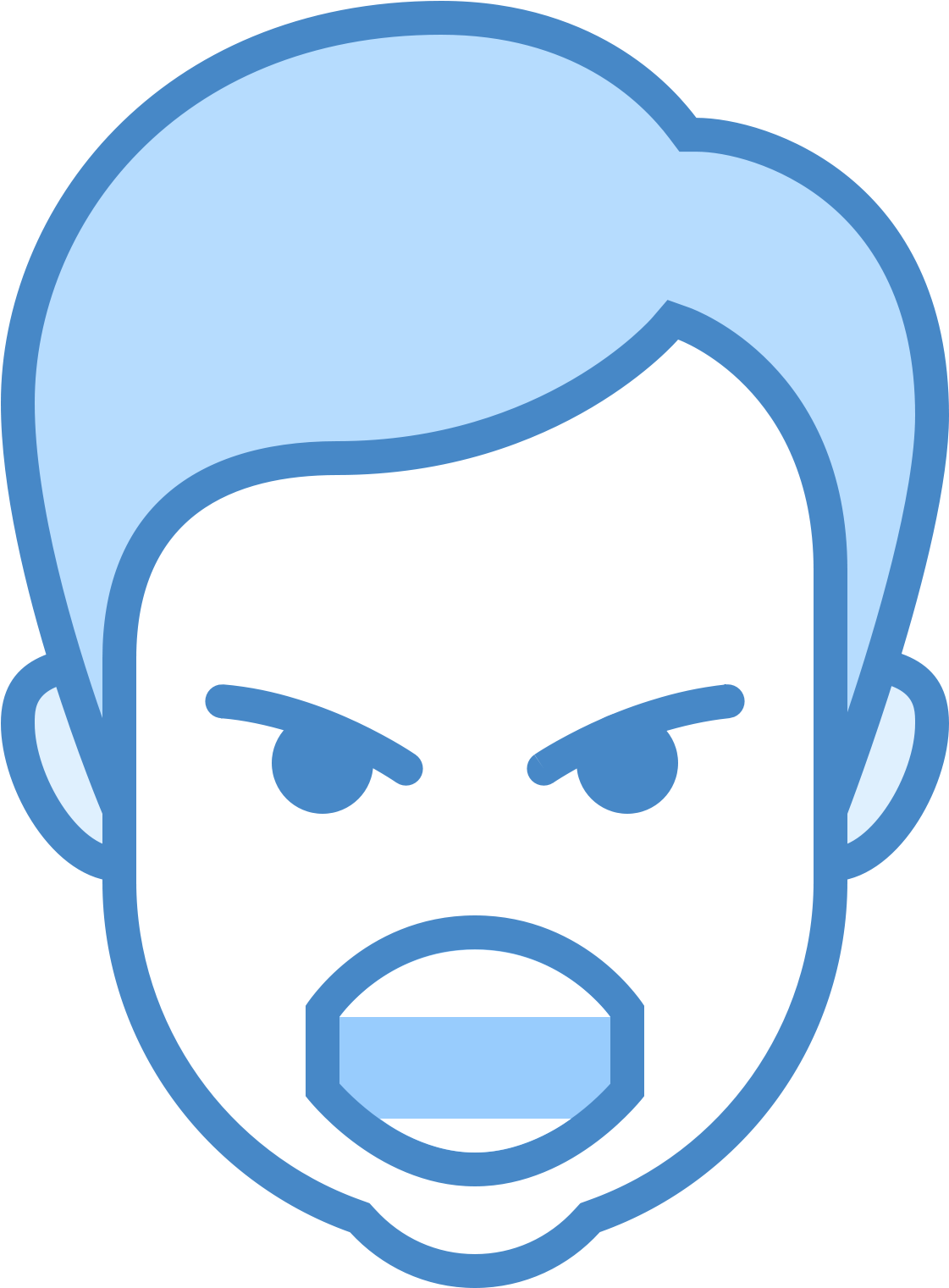 It's A Logo Of Swearing Male Reduced To An Image Of - Icon (1600x1600), Png Download