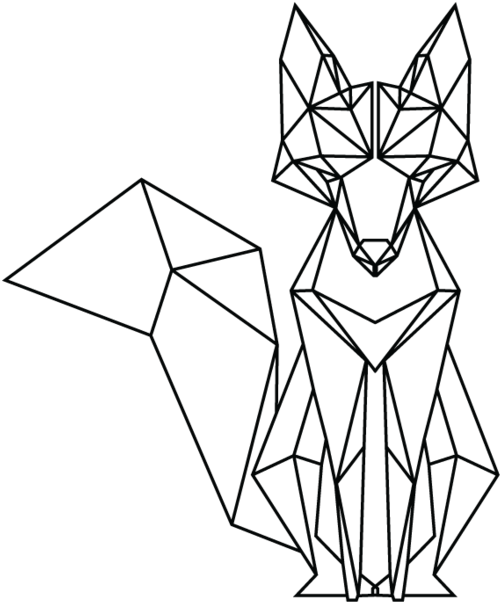 Geometric Fox - Google Search - Geometric Fox (523x740), Png Download
