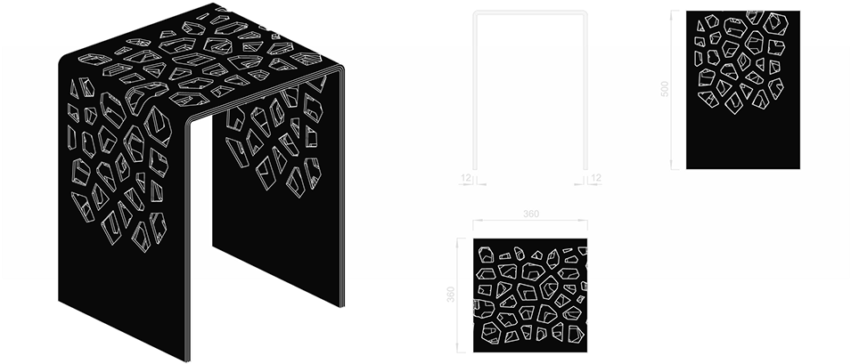 Composed By Geometric Shapes, Produce An Organic Overall - Motif (1200x487), Png Download