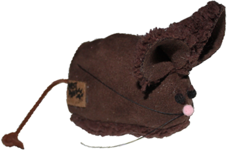 West Paw Design Barn Mouse Faux Suede Catnip Filled - Chocolate (800x800), Png Download