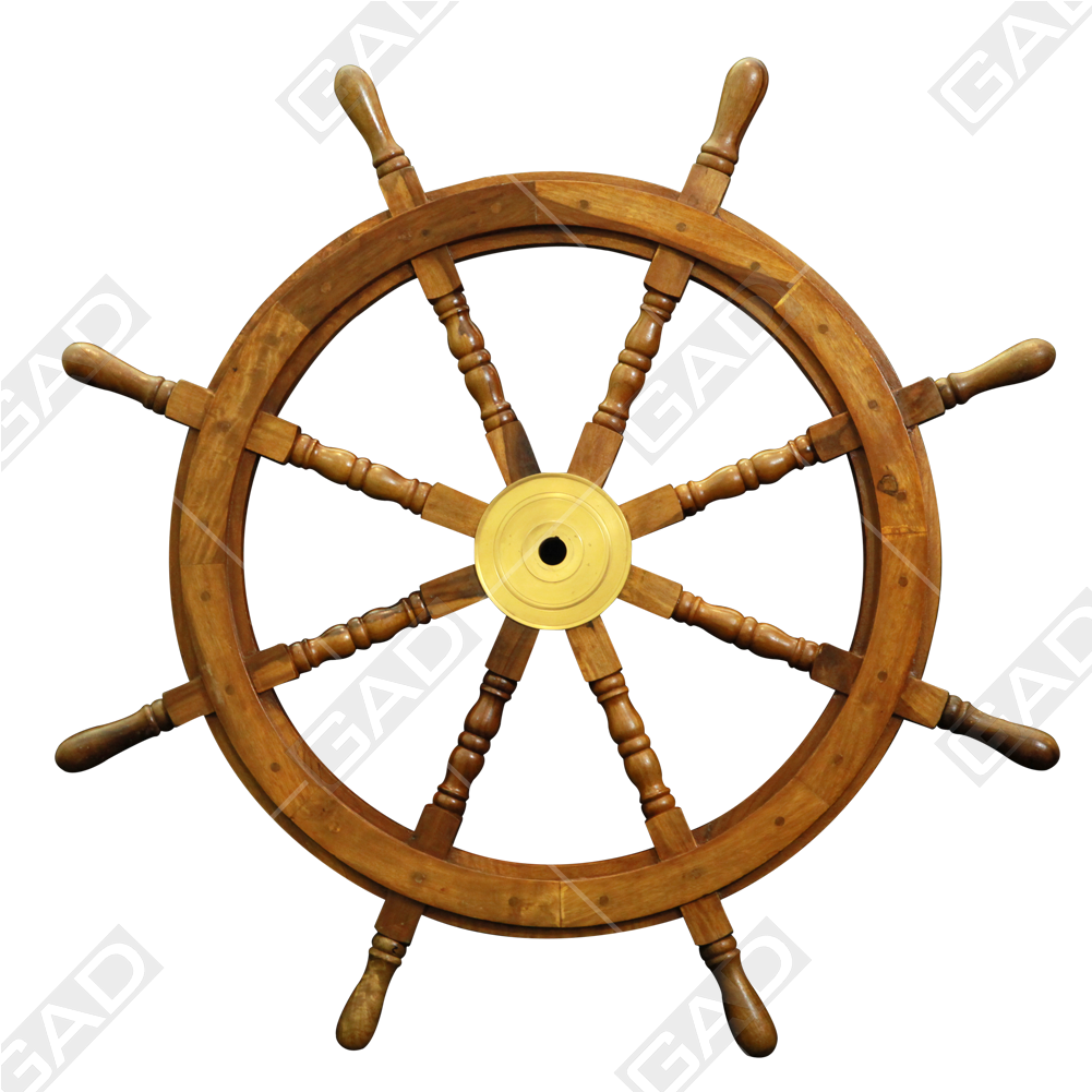 Nautical Ship Wheel - Ships Wheel Wall Art (1001x1001), Png Download