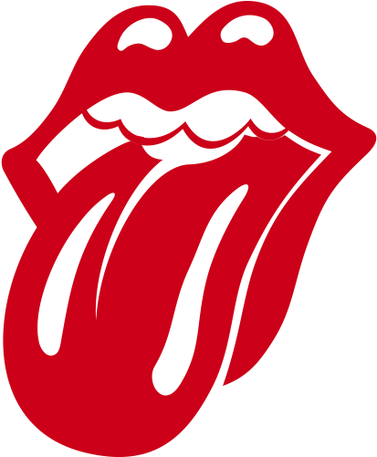 Pegatina Lengua Rolling Stones 1 Color - Rolling Stones Logo Png (570x708), Png Download