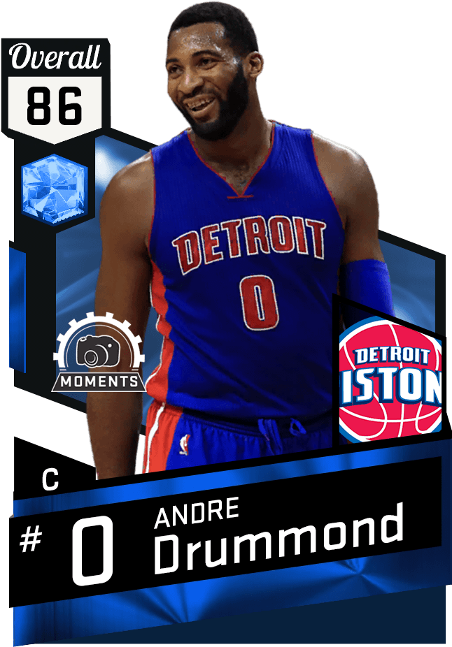 Andre Drummond - Joe Dumars Nba 2k17 (651x941), Png Download