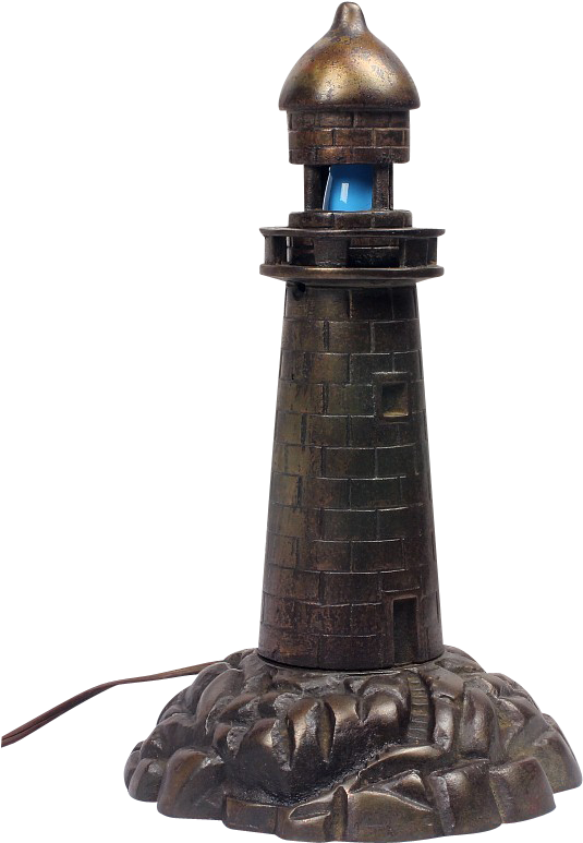 Vintage Bronze Finish Lighthouse Light House Nautical - Lighthouse (772x772), Png Download