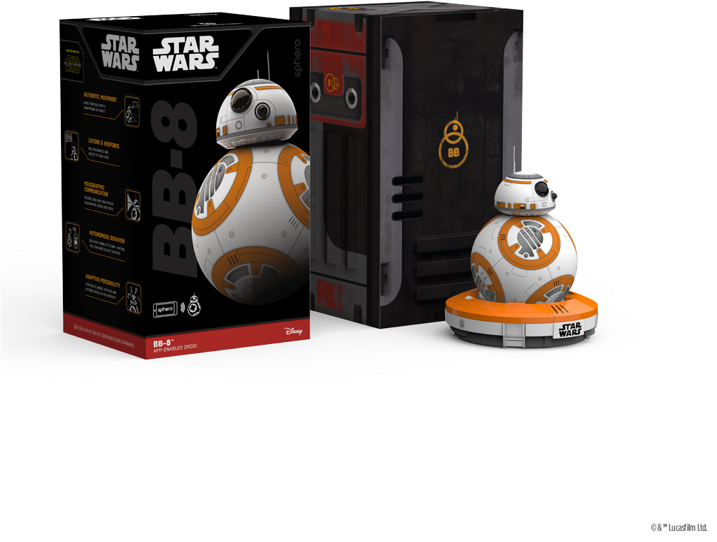 Buy Sphero Star Wars Bb-8 App Enabled Droid Connected - Star Wars Bb-8 - The App-enabled Droid (1024x1024), Png Download