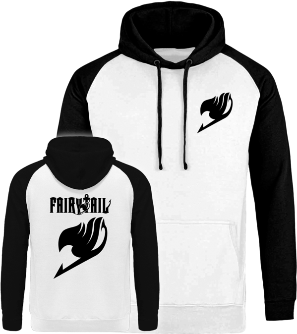 Sweat À Capuche Blanc Et Noir Du Manga Fairy Tail, - Fairy Tail Coat Thin Cardigan Mens Casual Loose Cotton (600x684), Png Download