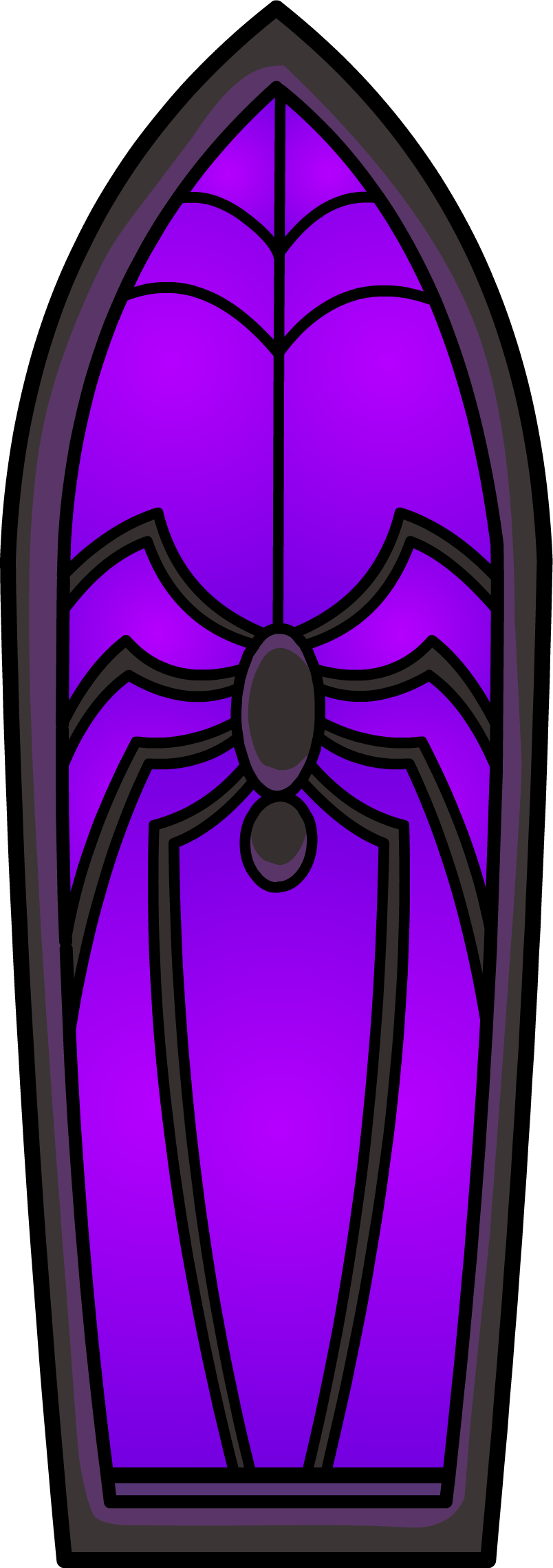 Black Widow Window Sprite 006 (804x2279), Png Download