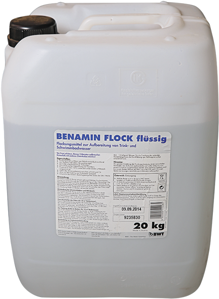 Benamin Flock Flussig 20kg Front L - Plastic Bottle (600x600), Png Download