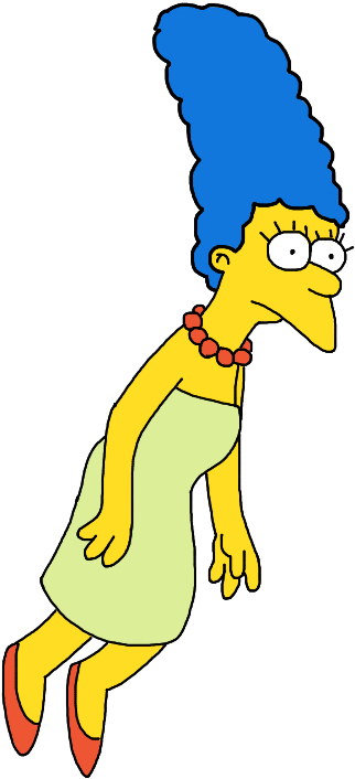 1987 Marge Simpson - The Simpsons (1024x768), Png Download
