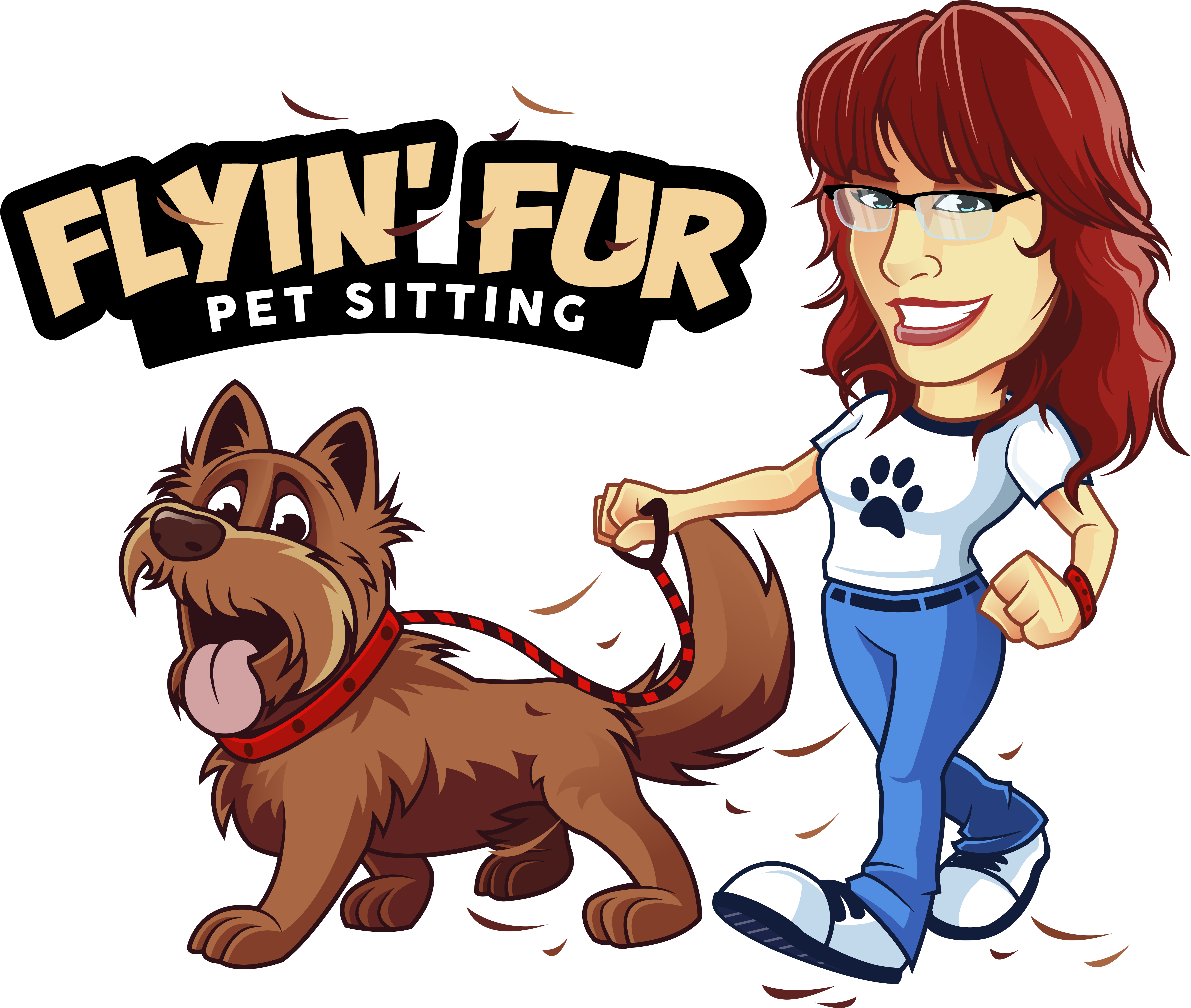 Flyin Fur Pet Sitting (7000x5000), Png Download
