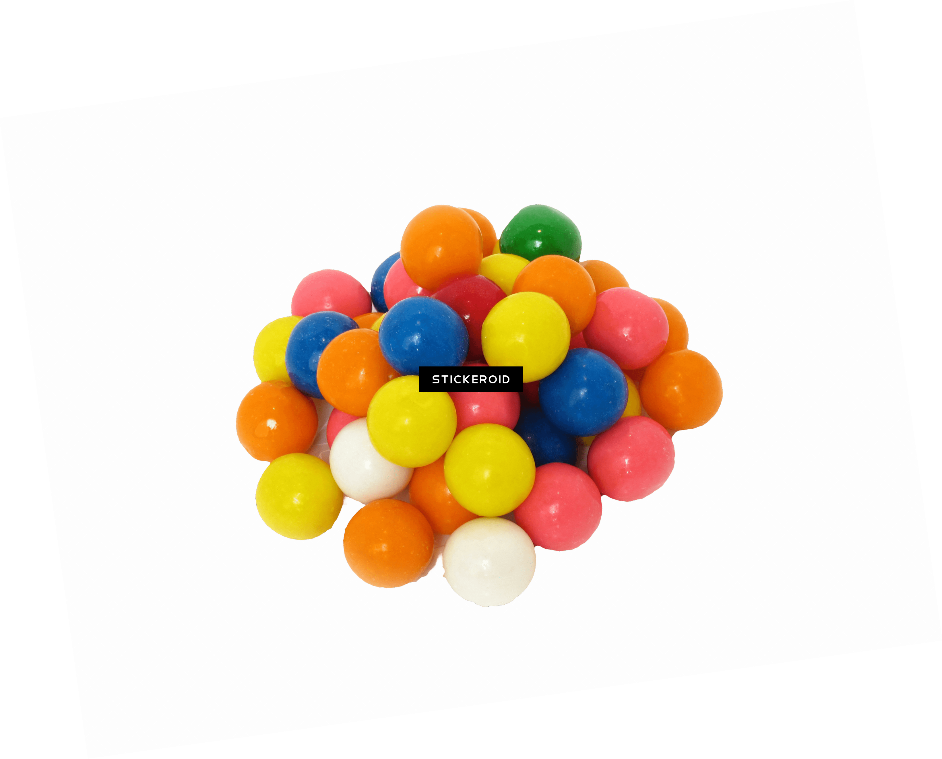 Christmas Candy - Bubble Gum Gumball Png (3282x2645), Png Download