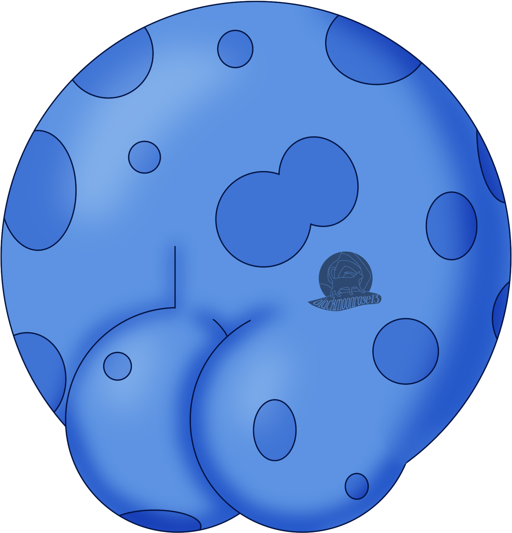 Blue Moon - Myofascial Trigger Points (1860x1968), Png Download