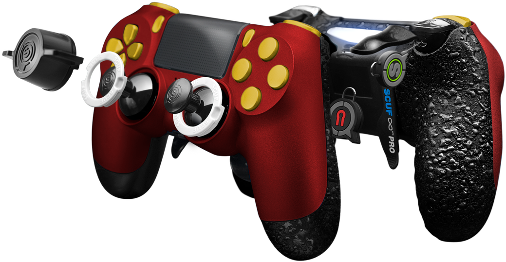 Scuf Unveils Two New Ps4 Controllers - Manette Scuf Ps4 Infinity - Camo Green (1600x900), Png Download