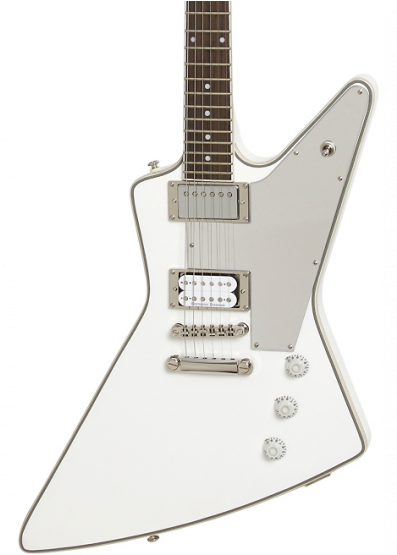 Epiphone Limited Edition Tommy Thayer - Epiphone Ltd. Ed. Tommy Thayer White Lightning Explorer (800x554), Png Download