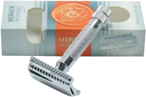 Download Transparent Merkur Heavy Duty Slant Bar Double Edge Safety ...