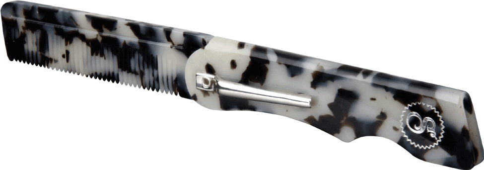 Black Ivory Penny Folding Comb - Firearm (1000x800), Png Download