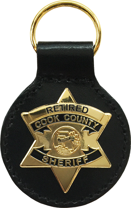 Cook County Sheriff Star Key Fob - Keychain (450x715), Png Download